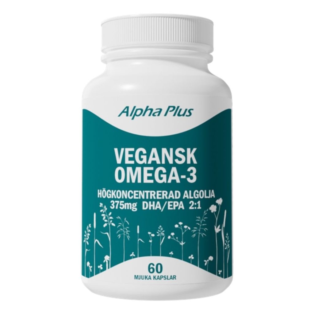 Alpha Plus Vegansk Omega-3 kapsler