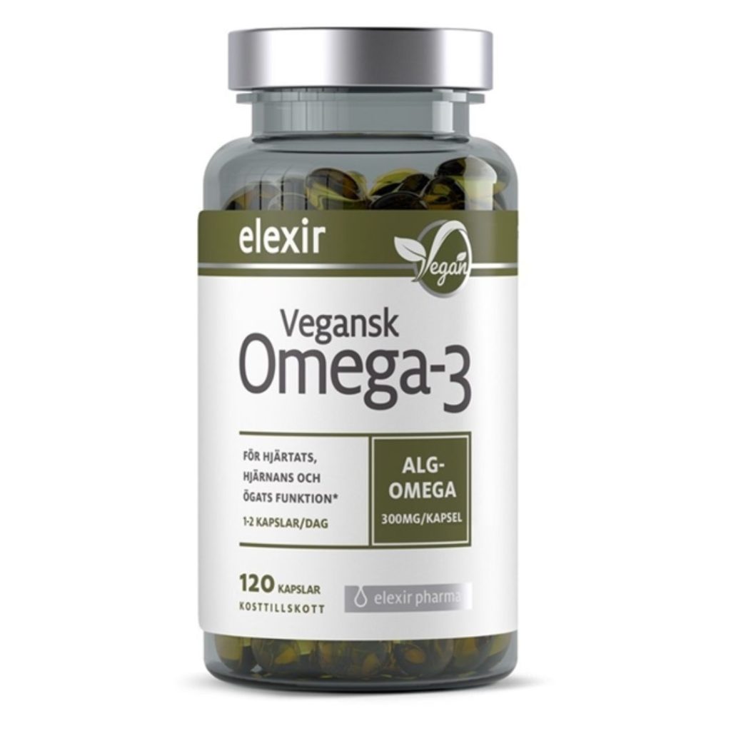 Elexir Pharma Vegansk Omega-3 kapsler