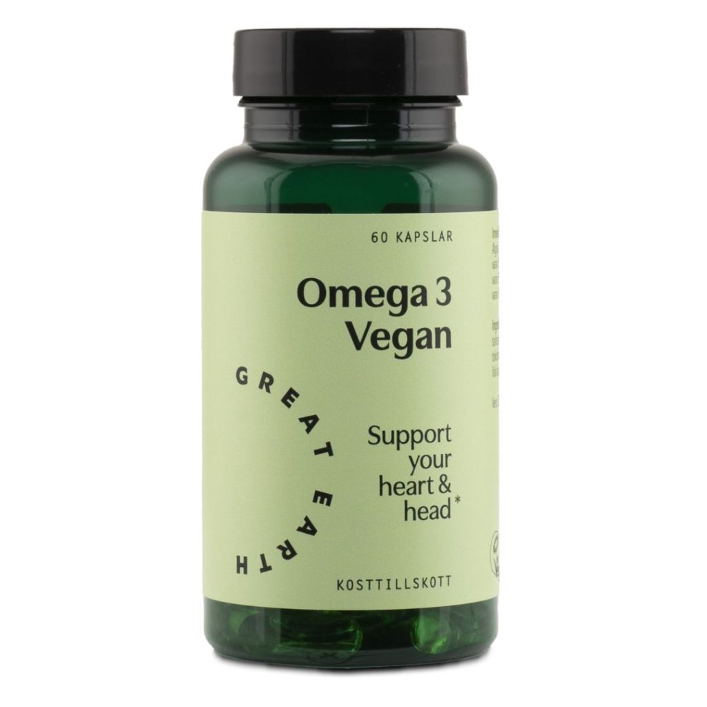 Great Earth Omega 3 Vegan kapsler