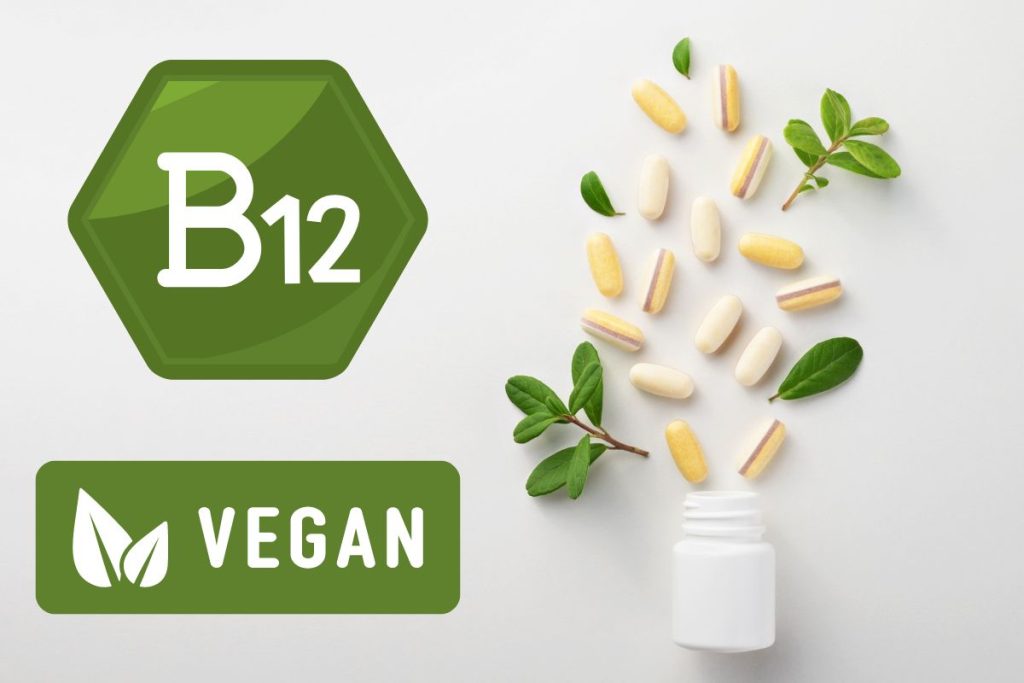 B12-vitamintilskud med vegansk mærkning