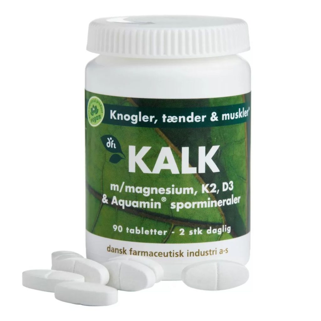 DFI Kalk tabletter med magnesium, K2 og D3.