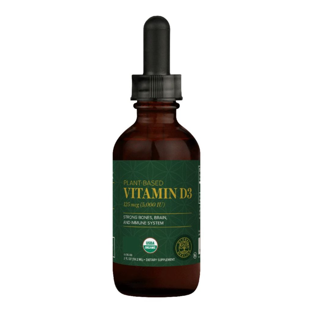 Global Healing Vegan D3 Vitamin flaske