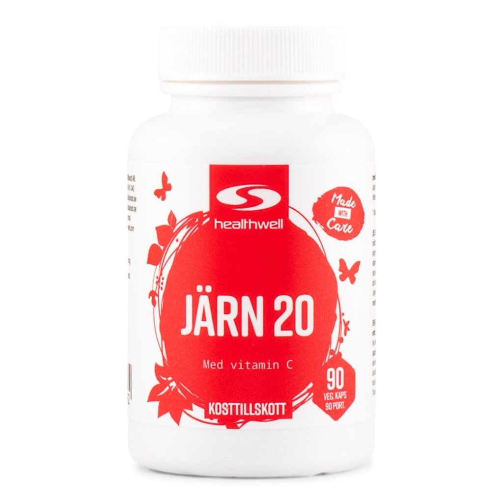 Billede af Healthwell Jern 20 kapselbeholder.