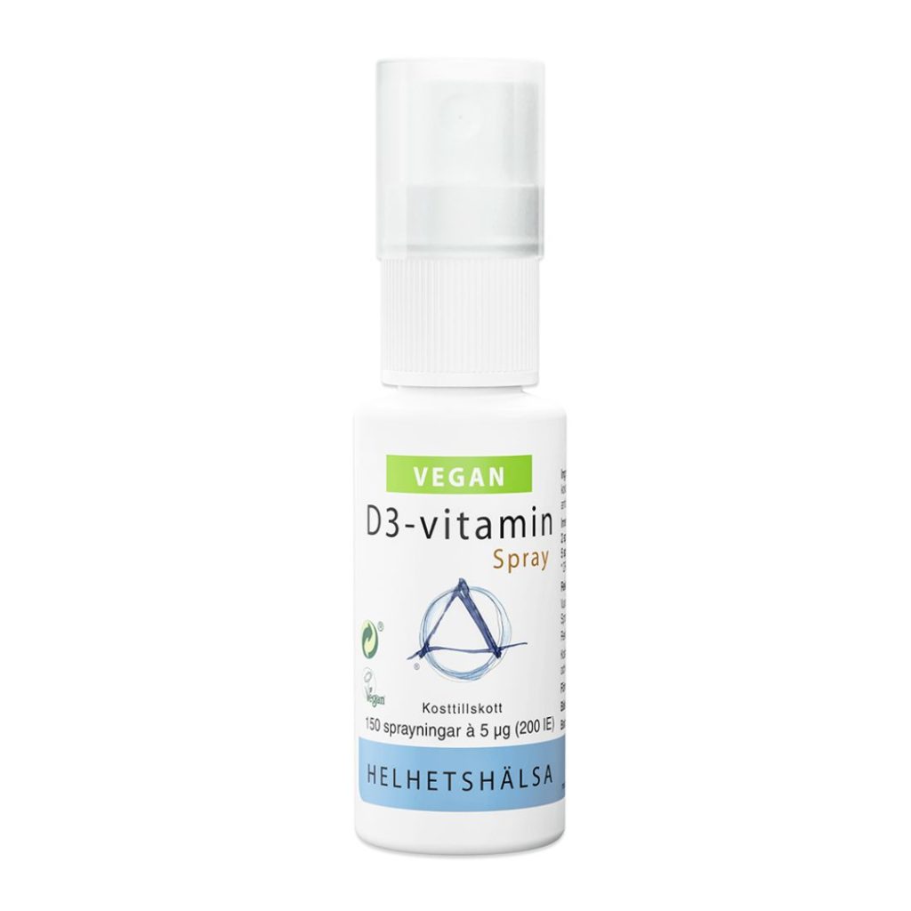 Helhetshälsa D3-vitaminspray flaske