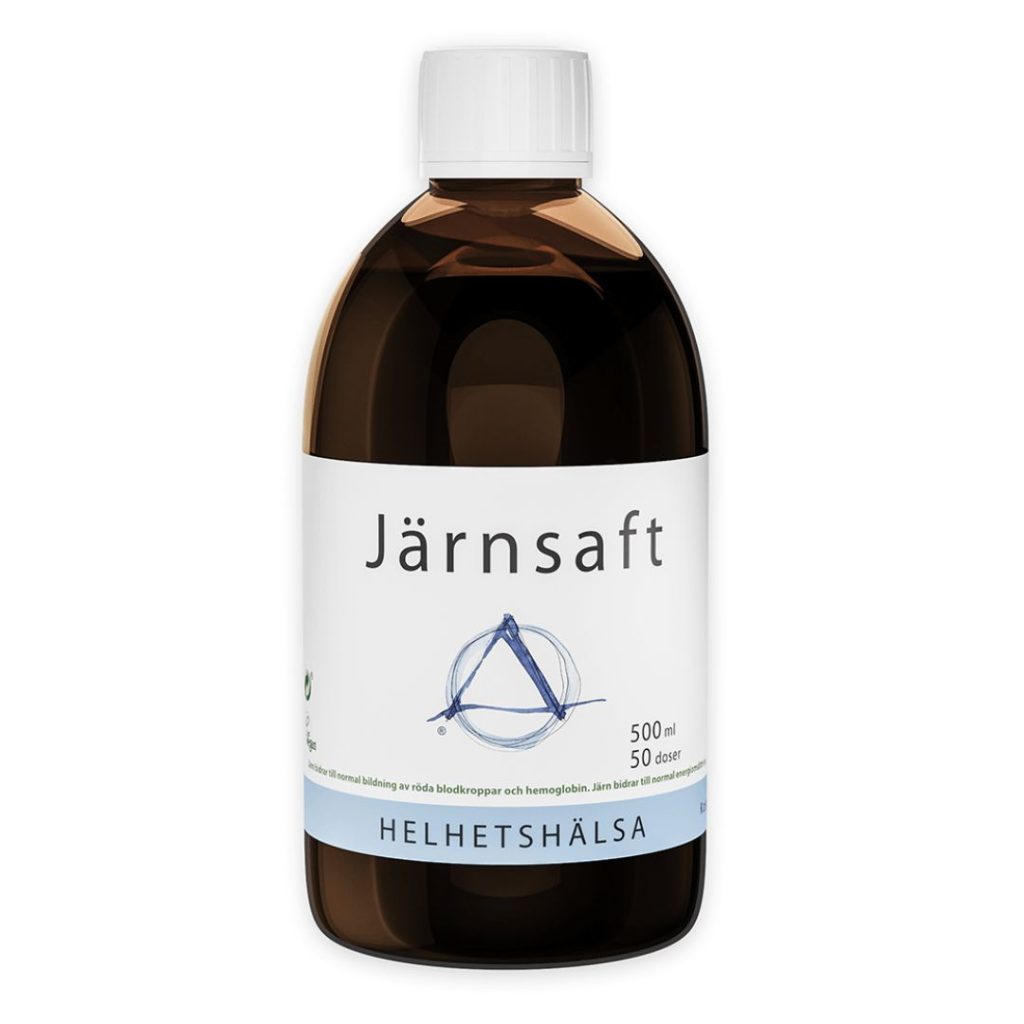 Billede af Helhetshälsa Jernsaft i en flaske.
