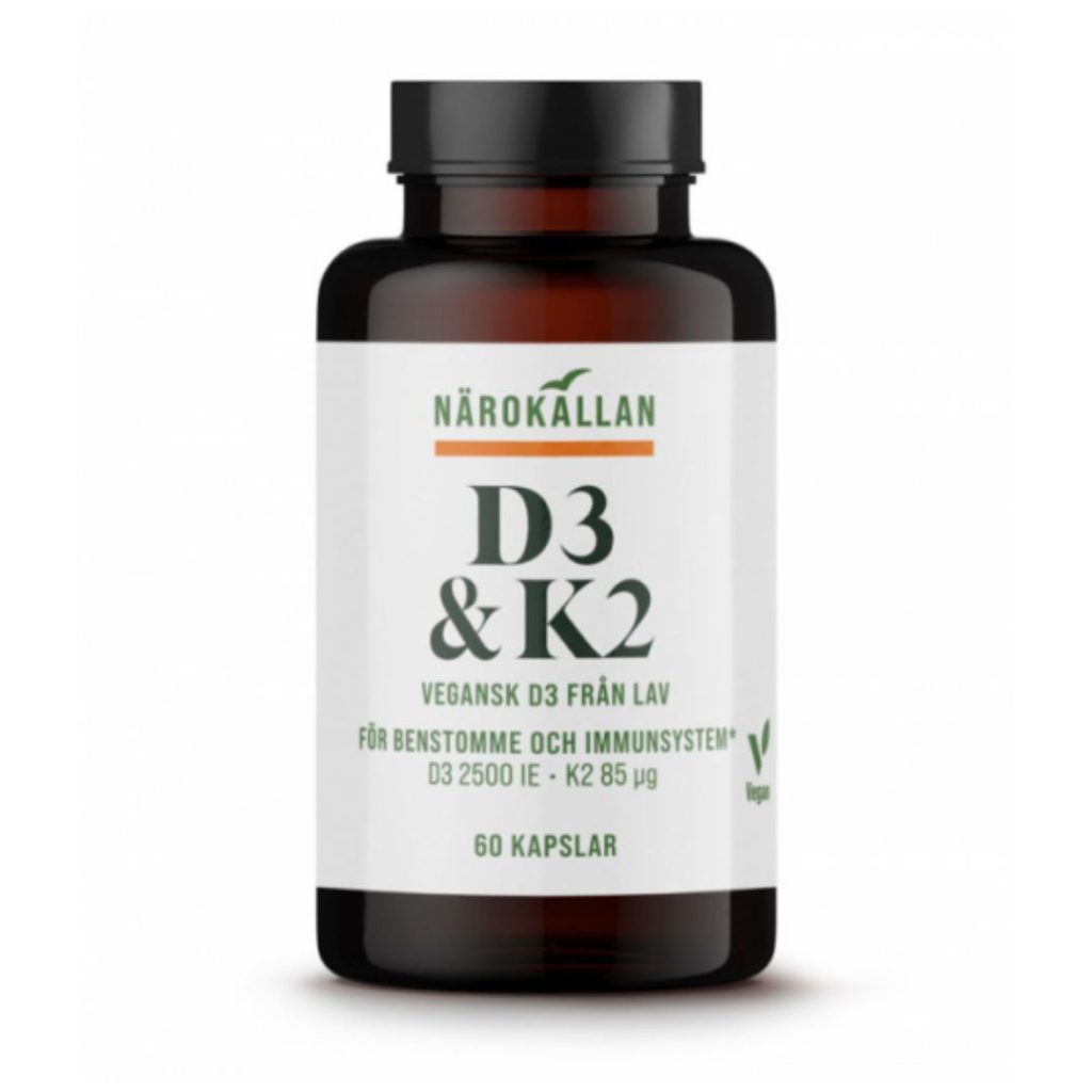Närokällan D3 & K2 kapsler