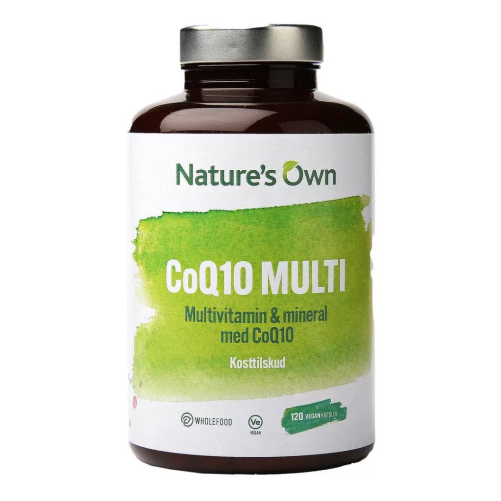 Nature’s Own CoQ10 Multi-flaske med 120 kapsler.