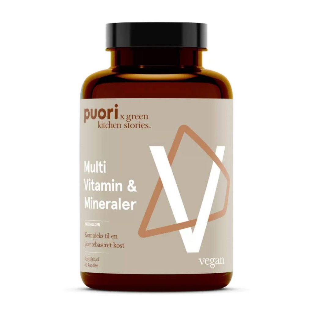 Puori Multi Vitamin & Mineraler-flaske med 60 kapsler.