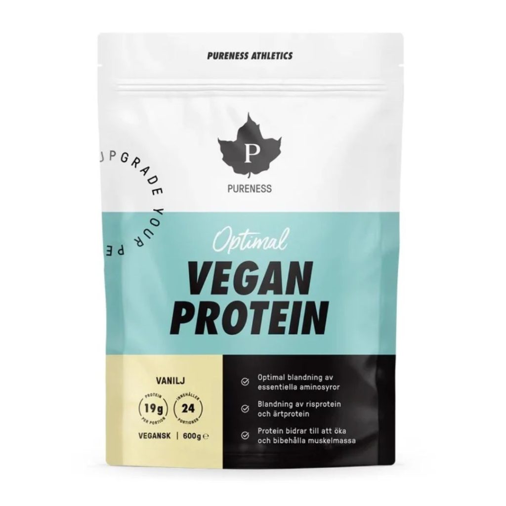 Pakke med Pureness Athletics Optimal Eko proteinpulver