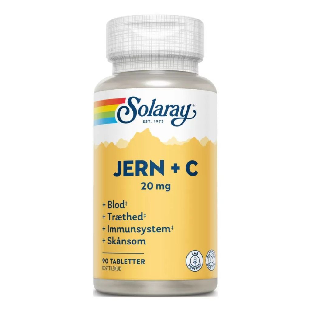 Billede af Solaray Jern + C tabletbeholder.