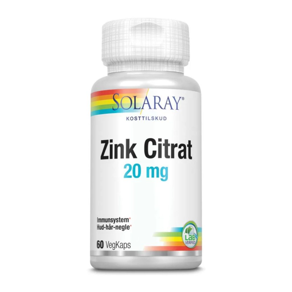 Solaray Zink Citrat 20 mg
