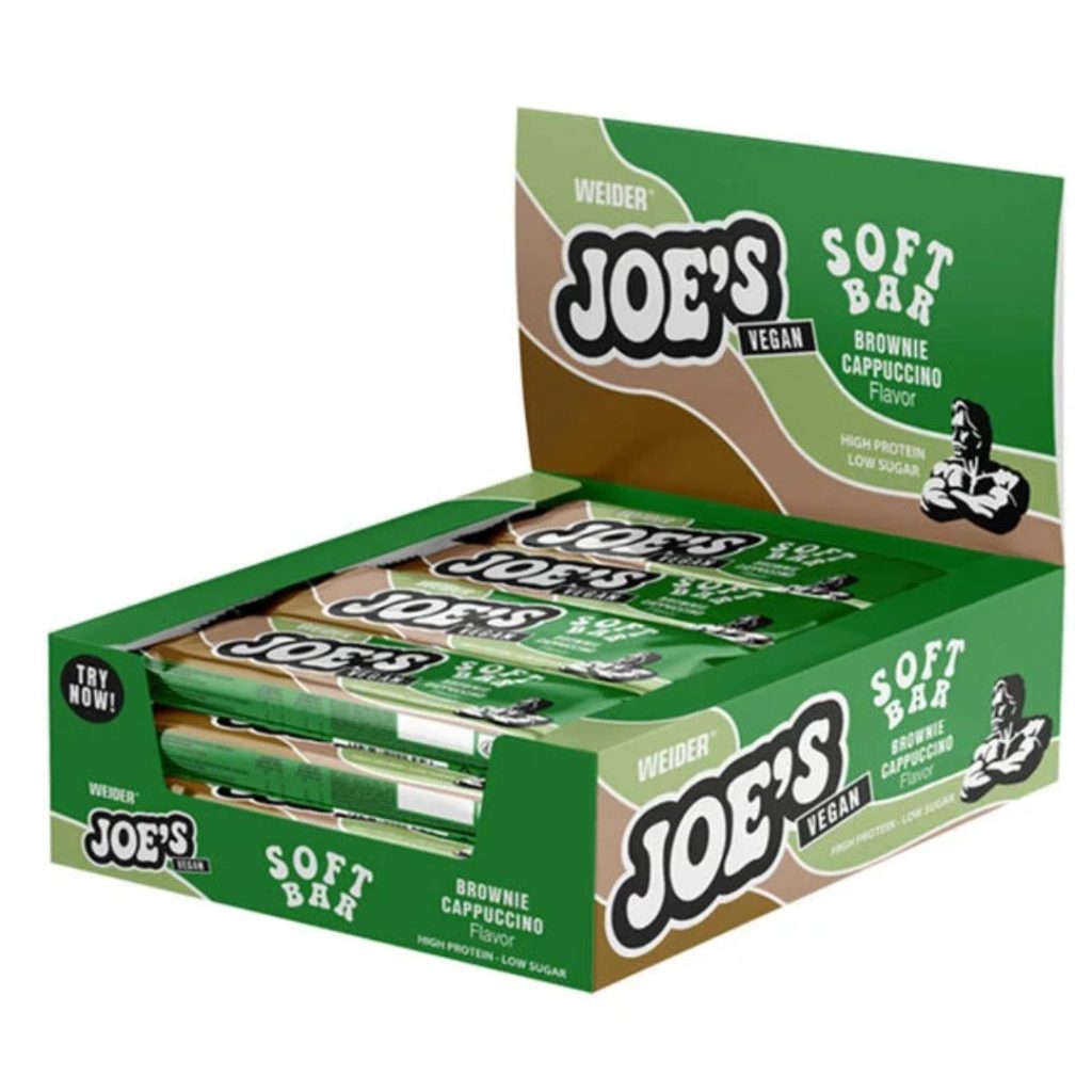 Weider JOE’S vegansk softbar med chokoladeovertræk.
