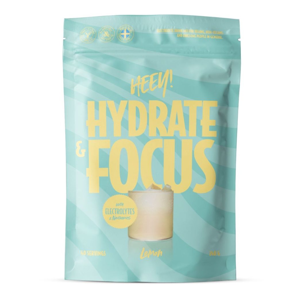 HEEY Hydrate & Focus elektrolytpulver med nootropics