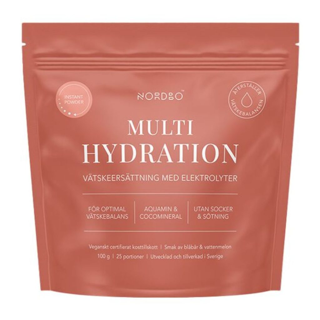Nordbo Multi Hydration vegansk elektrolytpulver med kokosvand