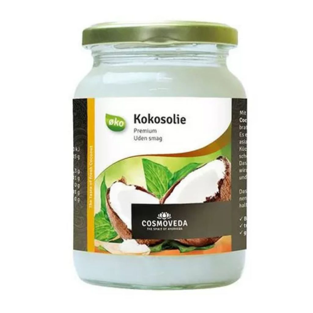 Økologisk smagsneutral kokosolie fra Cosmoveda.
