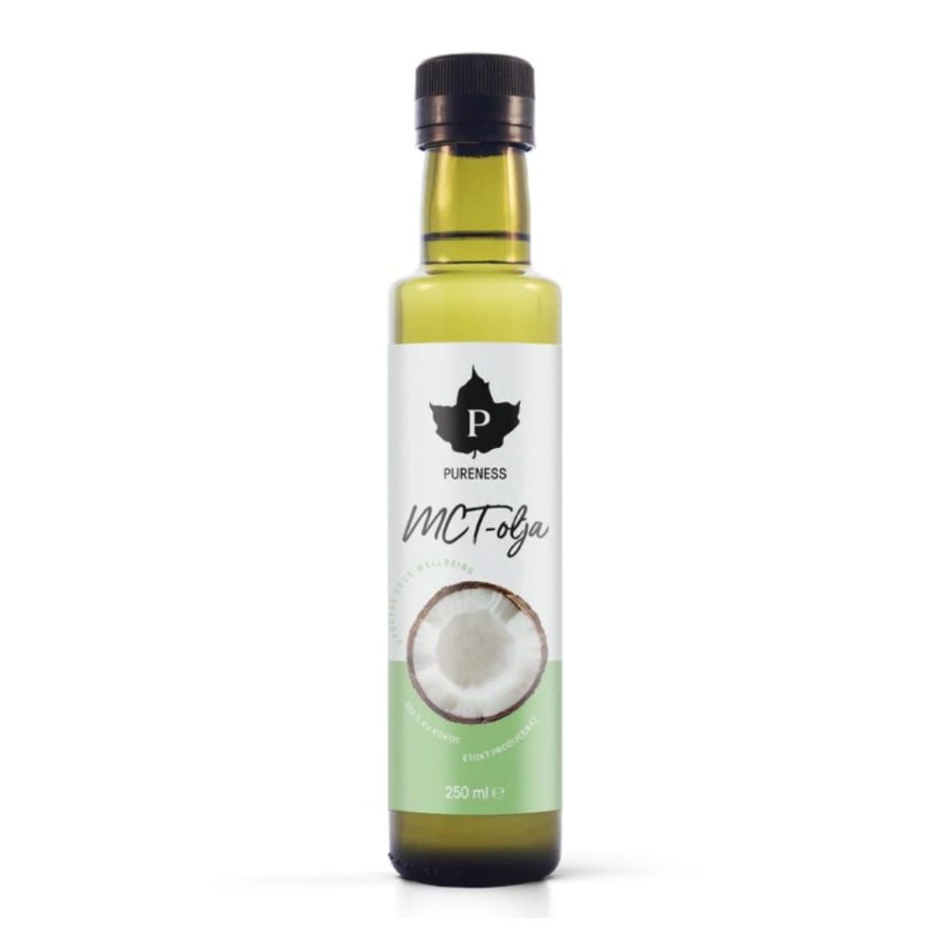 Flaske med Pureness MCT-olie, 500 ml.