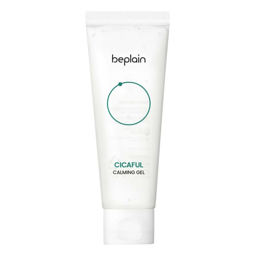 Beplain Cicaful Calming Gel i hvid tube med minimalistisk design