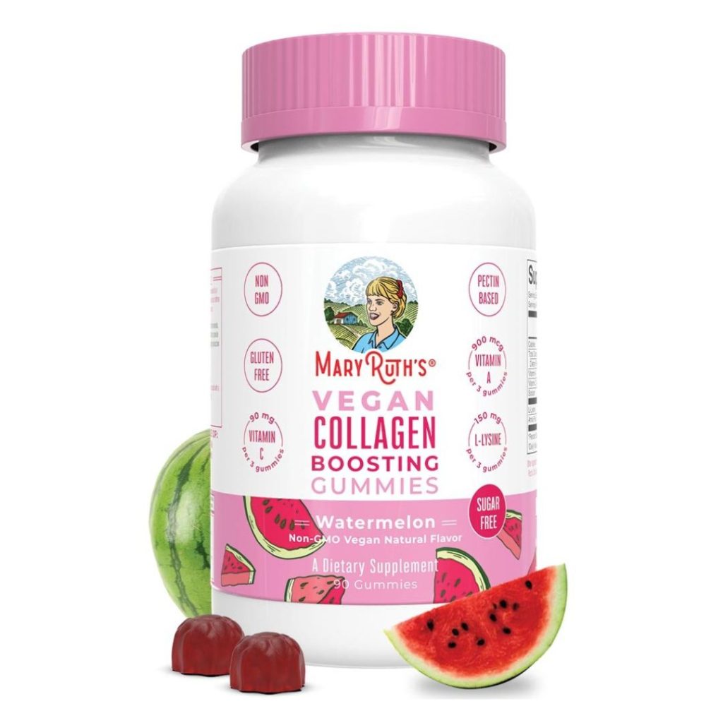 Mary Ruth’s Vegan Collagen Boosting Gummies med vandmelonsmag