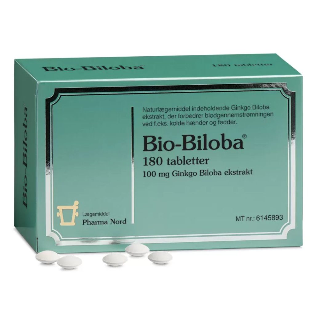 Æske med Pharma Nord Bio-Biloba naturlægemiddel 100 mg